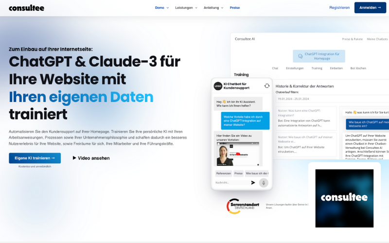 consultee KI Chatbot Logo Webdesign Agentur Lübeck